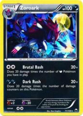 Zoroark 71/108 Cracked Ice Holo Promo - Theme Deck Exclusive